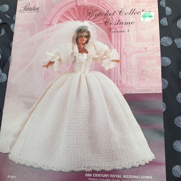 Crochet Collector Costume Vol 4 20th Century Royal Wedding Gown Princess Diana - Picture 1 of 2
